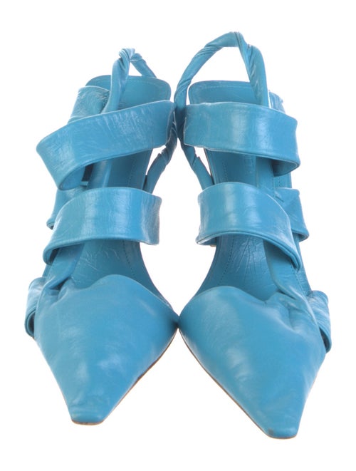 Bottega Veneta Leather Slingback Pumps