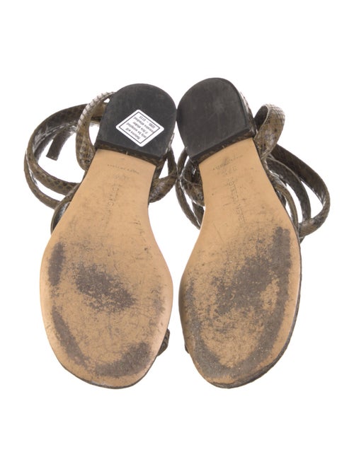 Bottega Veneta Snakeskin Animal Print Gladiator Sandals