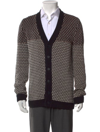 Bottega Veneta Printed V-Neck Cardigan