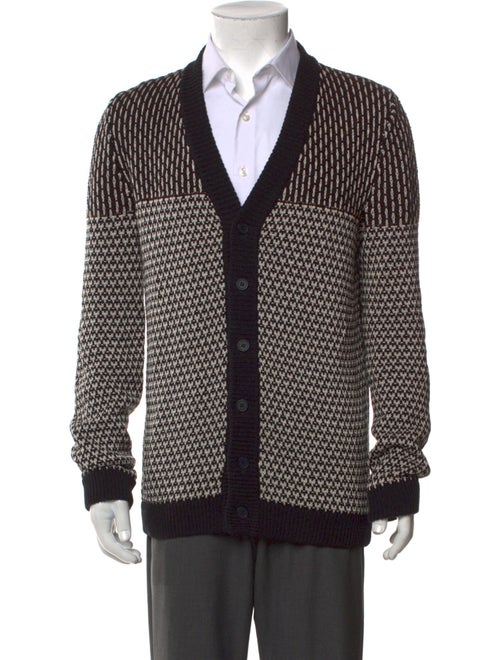 Bottega Veneta Printed V-Neck Cardigan