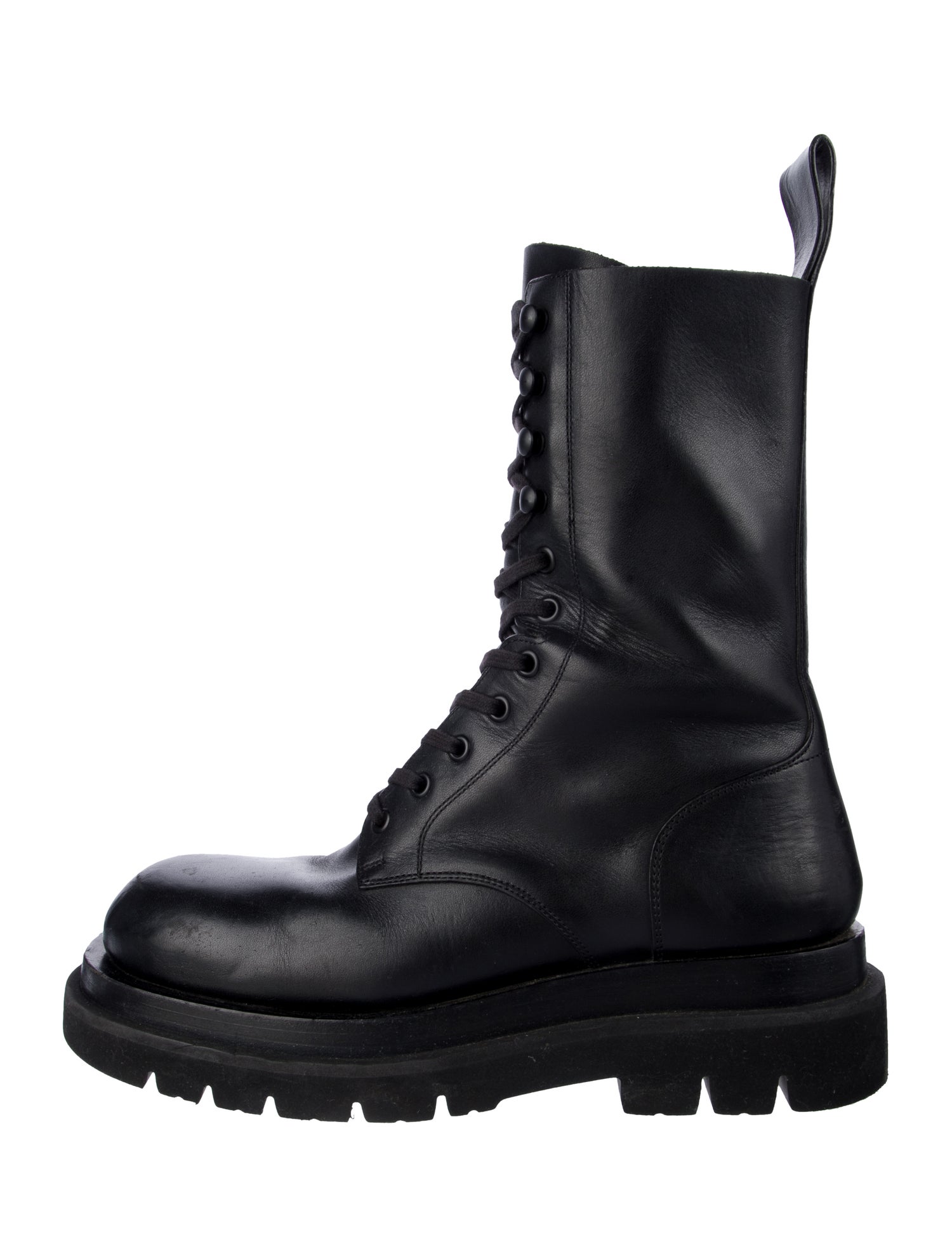 Bottega Veneta Leather Combat Boots