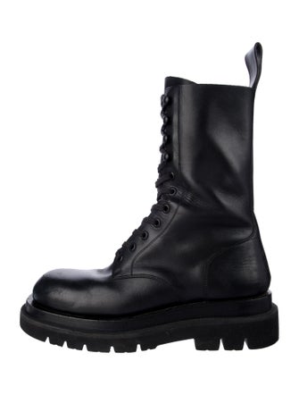 Bottega Veneta Leather Combat Boots