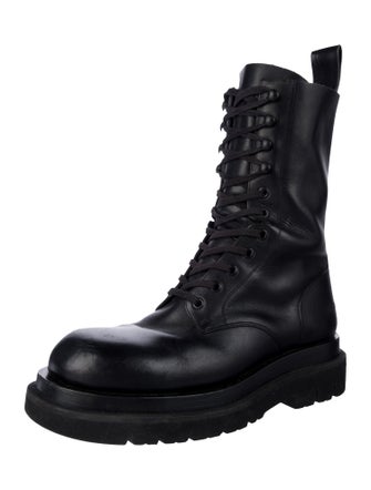 Bottega Veneta Leather Combat Boots