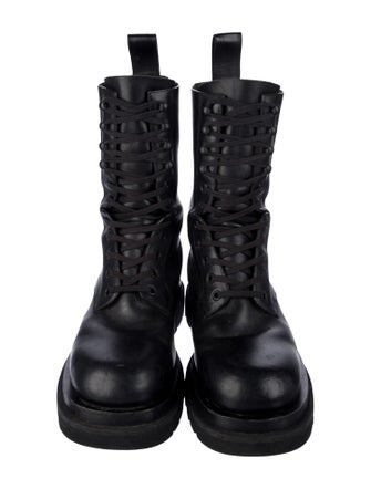 Bottega Veneta Leather Combat Boots