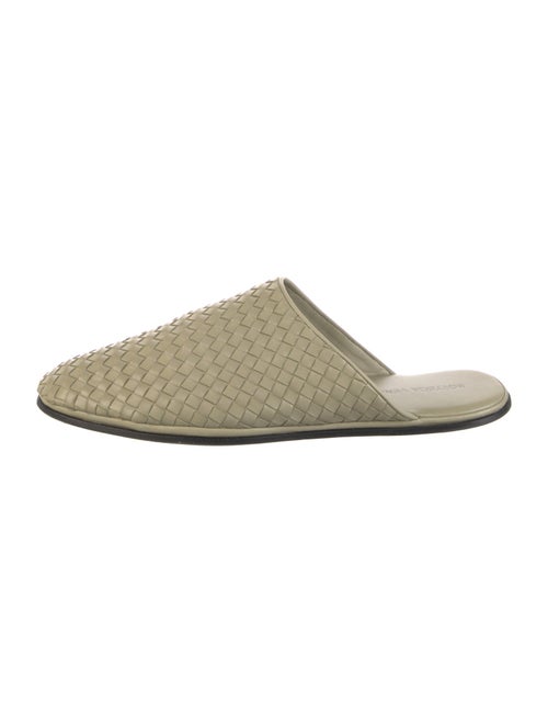 Bottega Veneta Intrecciato Weave Leather Slides