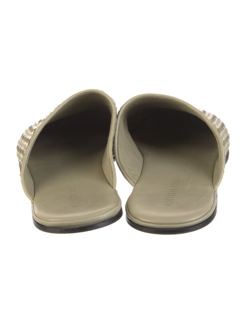 Bottega Veneta Intrecciato Weave Leather Slides