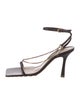 Bottega Veneta Leather Chain-Link Accents Sandals