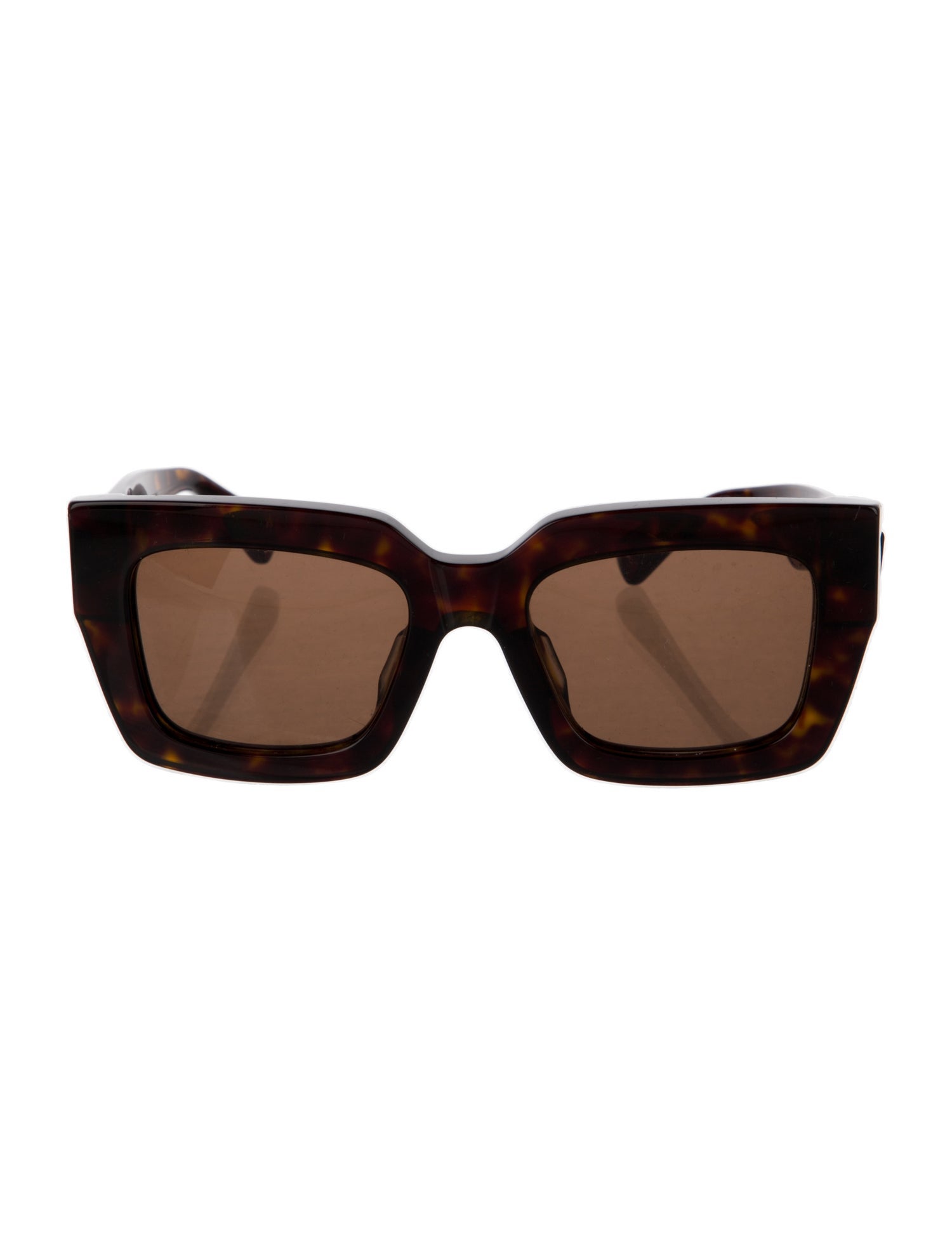 Bottega Veneta Intrecciato Weave Square Sunglasses