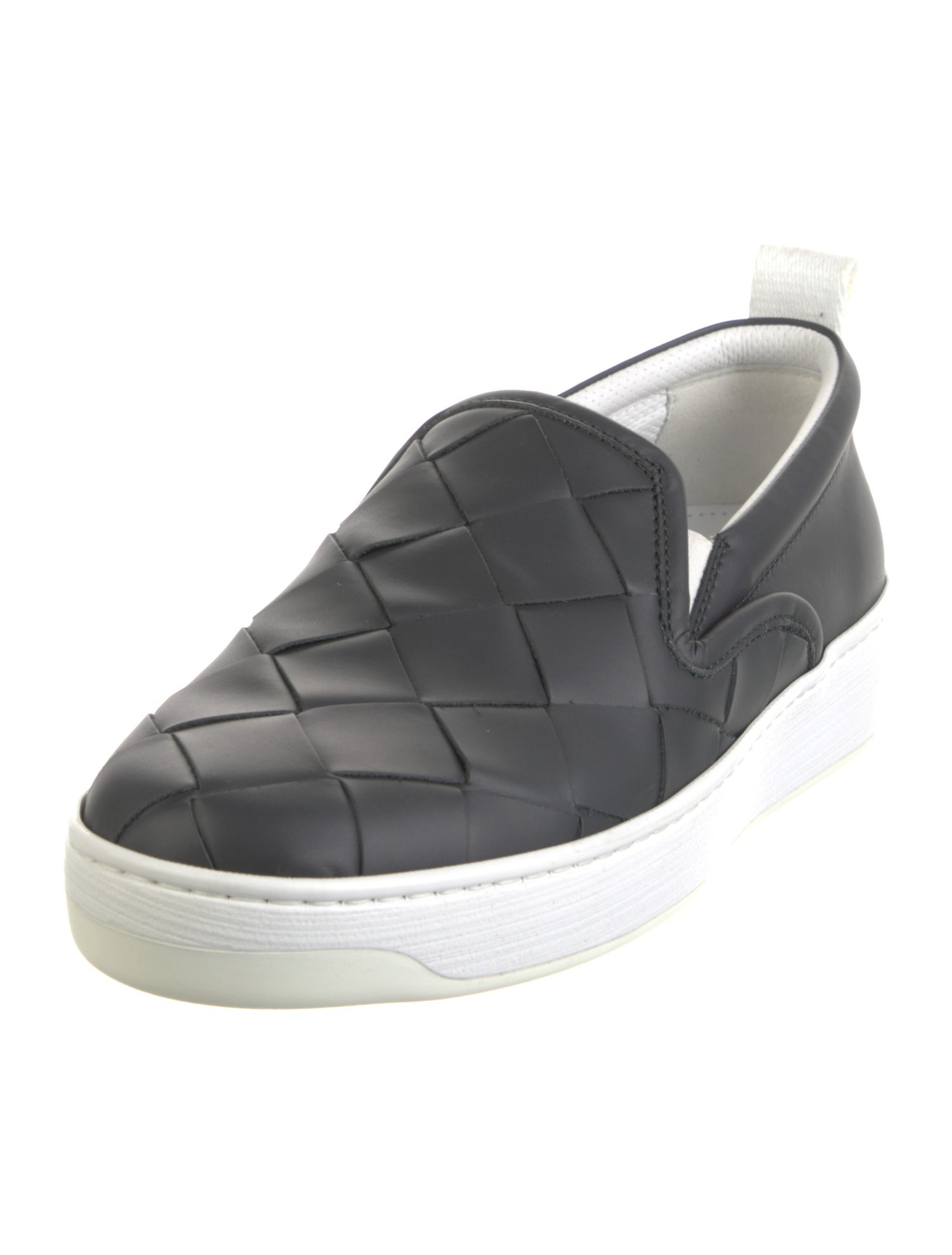 Bottega Veneta Intrecciato Weave Leather Sneakers w/ Tags