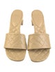 Bottega Veneta Embossed Leather Slides