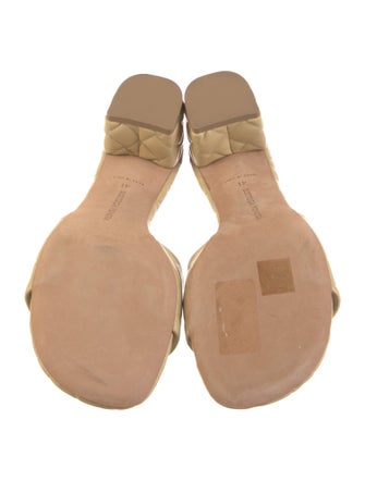Bottega Veneta Embossed Leather Slides
