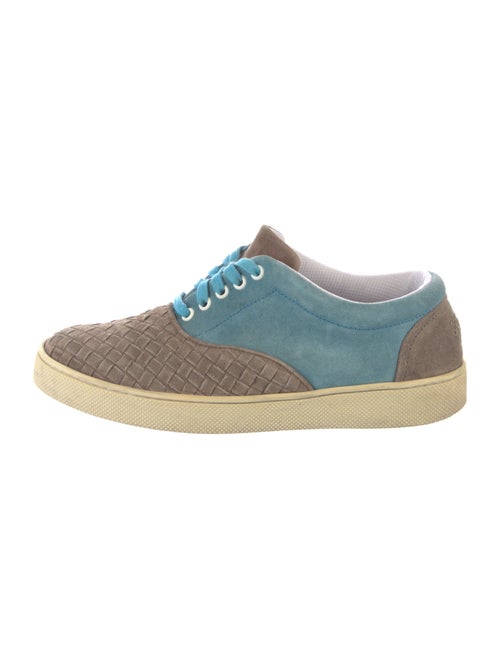 Bottega Veneta Intrecciato Weave Suede Sneakers