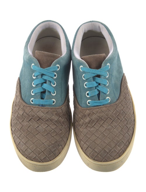 Bottega Veneta Intrecciato Weave Suede Sneakers