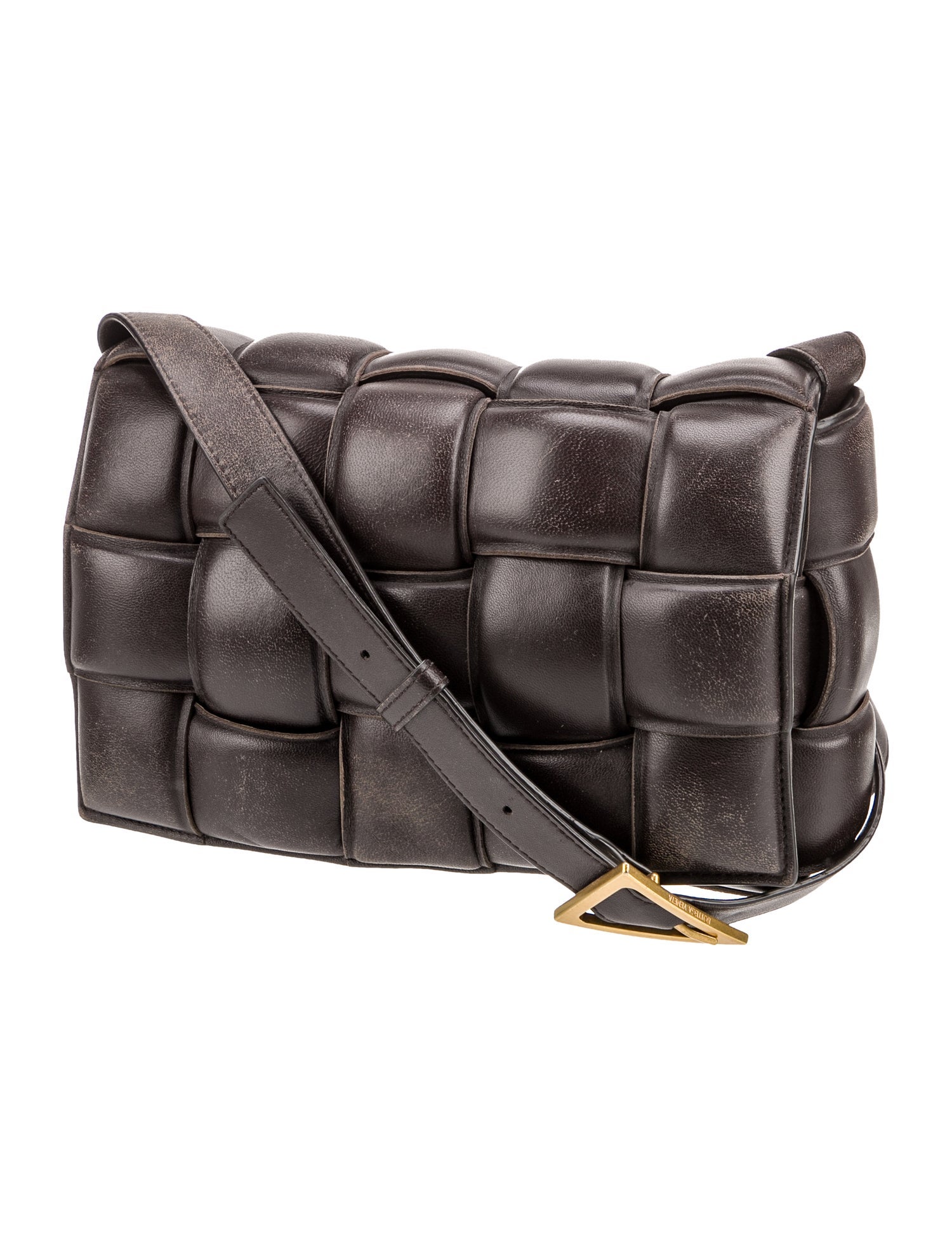 Bottega Veneta Intrecciato Padded Cassette - Black Crossbody Bags