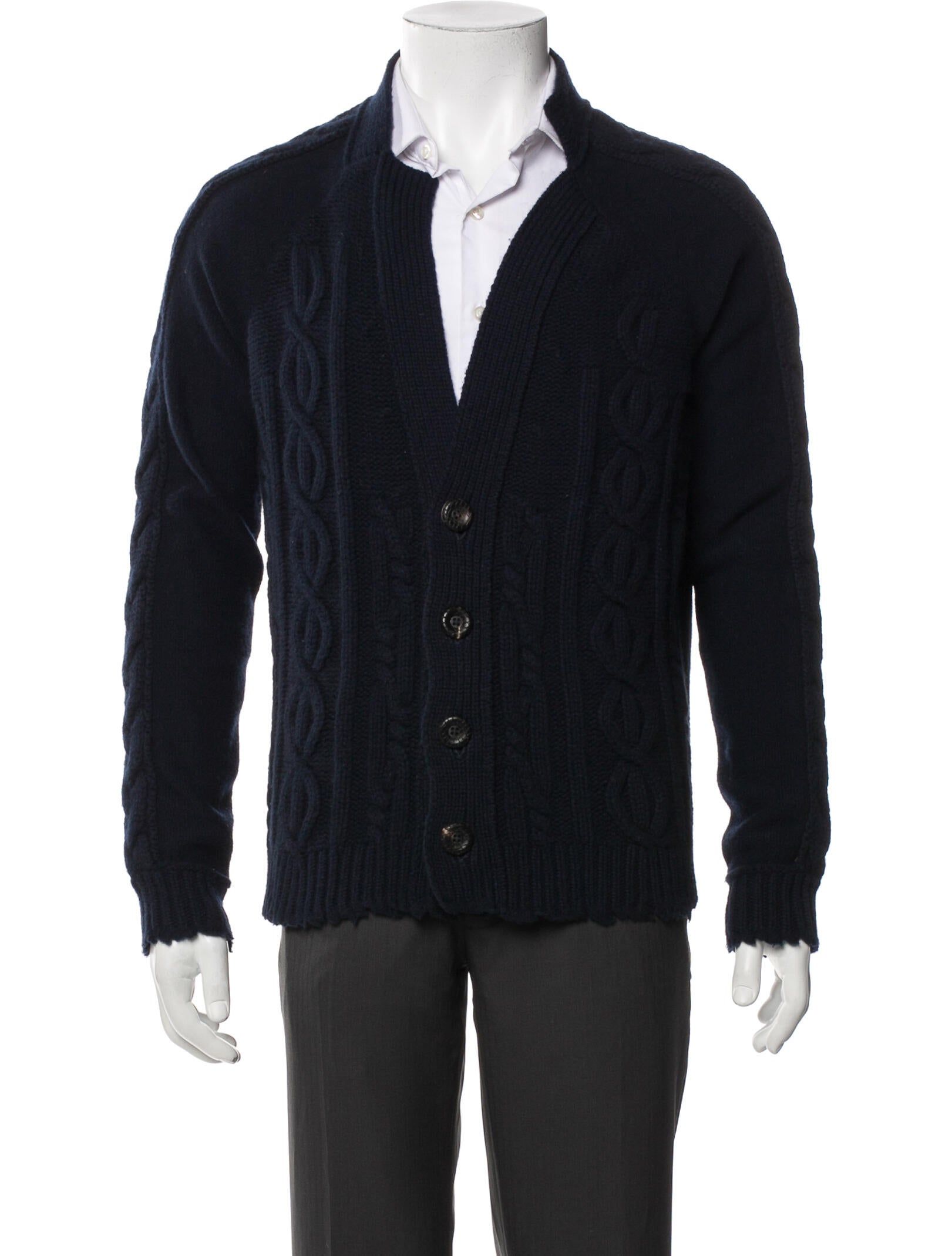 Bottega Veneta Merino Wool V-Neck Cardigan