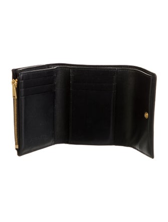 Bottega Veneta Intrecciato Weave Leather Compact Wallet