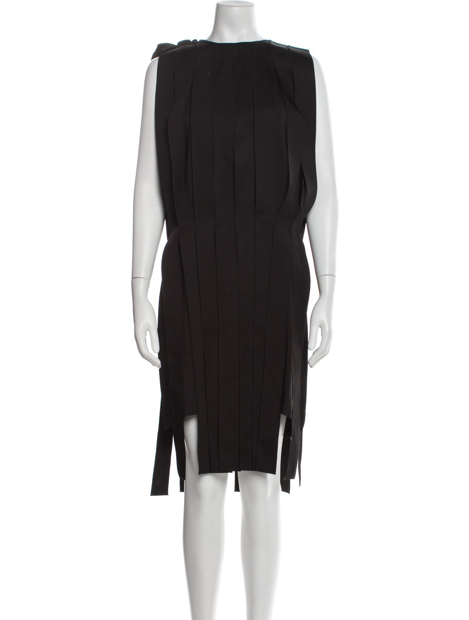 Bottega Veneta Bateau Neckline Midi Length Dress