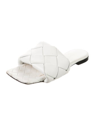 Bottega Veneta Intrecciato Weave Leather Slides