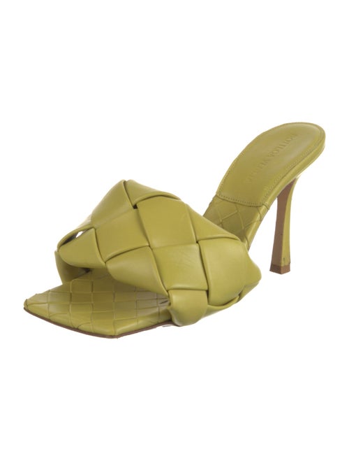 Bottega Veneta Intrecciato Weave Leather Slides