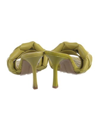 Bottega Veneta Intrecciato Weave Leather Slides