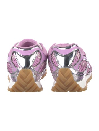 Bottega Veneta Mesh Colorblock Pattern Sneakers