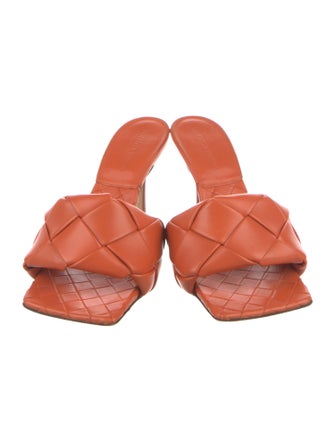 Bottega Veneta Intrecciato Weave Leather Slides