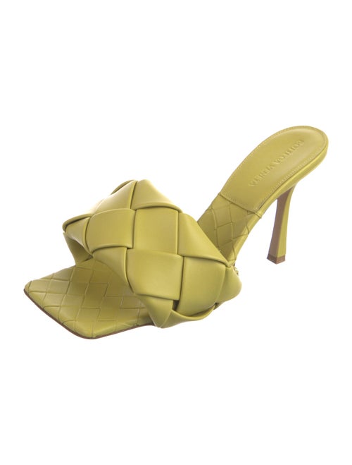 Bottega Veneta Intrecciato Weave Leather Slides