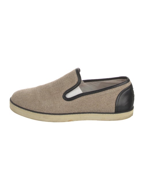 Bottega Veneta Intrecciato Weave Canvas Loafers