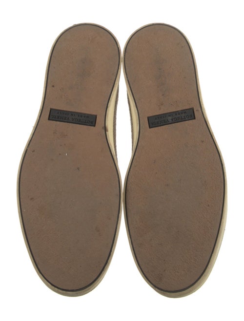 Bottega Veneta Intrecciato Weave Canvas Loafers