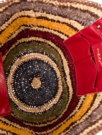 Balenciaga Raffia Top Handle Bag