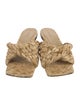 Bottega Veneta Intrecciato Weave Raffia Slides