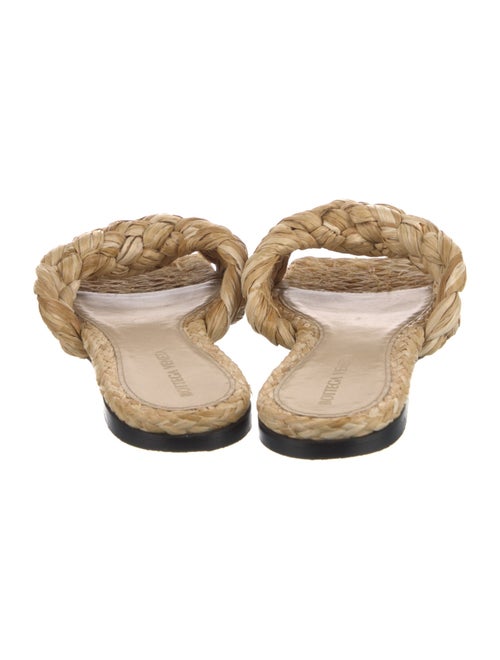 Bottega Veneta Intrecciato Weave Raffia Slides