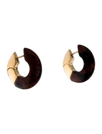 Bottega Veneta Resin Essential Hoop Earrings