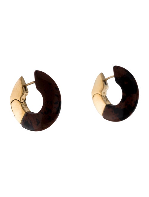 Bottega Veneta Resin Essential Hoop Earrings