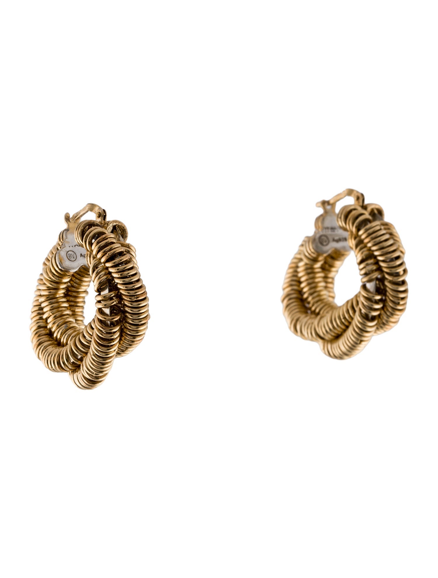 Bottega Veneta Coiled Hoop Earrings