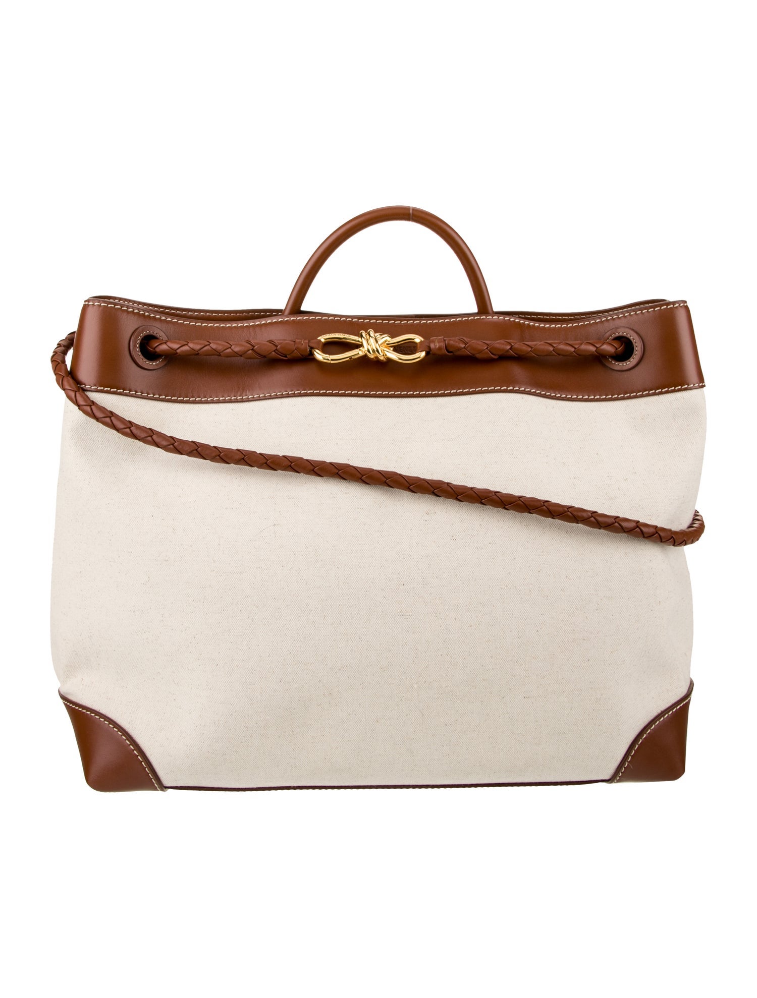 Bottega Veneta Canvas Andiamo Large