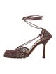 Bottega Veneta Leather Crystal Embellishments D'Orsay Pumps