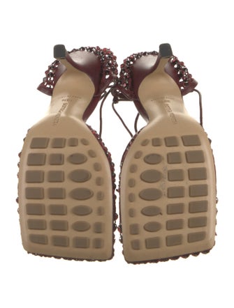 Bottega Veneta Leather Crystal Embellishments D'Orsay Pumps