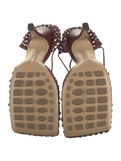 Bottega Veneta Leather Crystal Embellishments D'Orsay Pumps