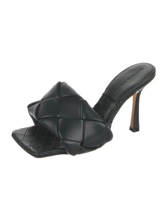 Bottega Veneta Intrecciato Weave Leather Slides