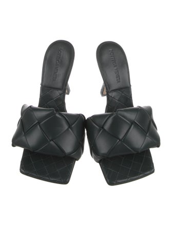 Bottega Veneta Intrecciato Weave Leather Slides
