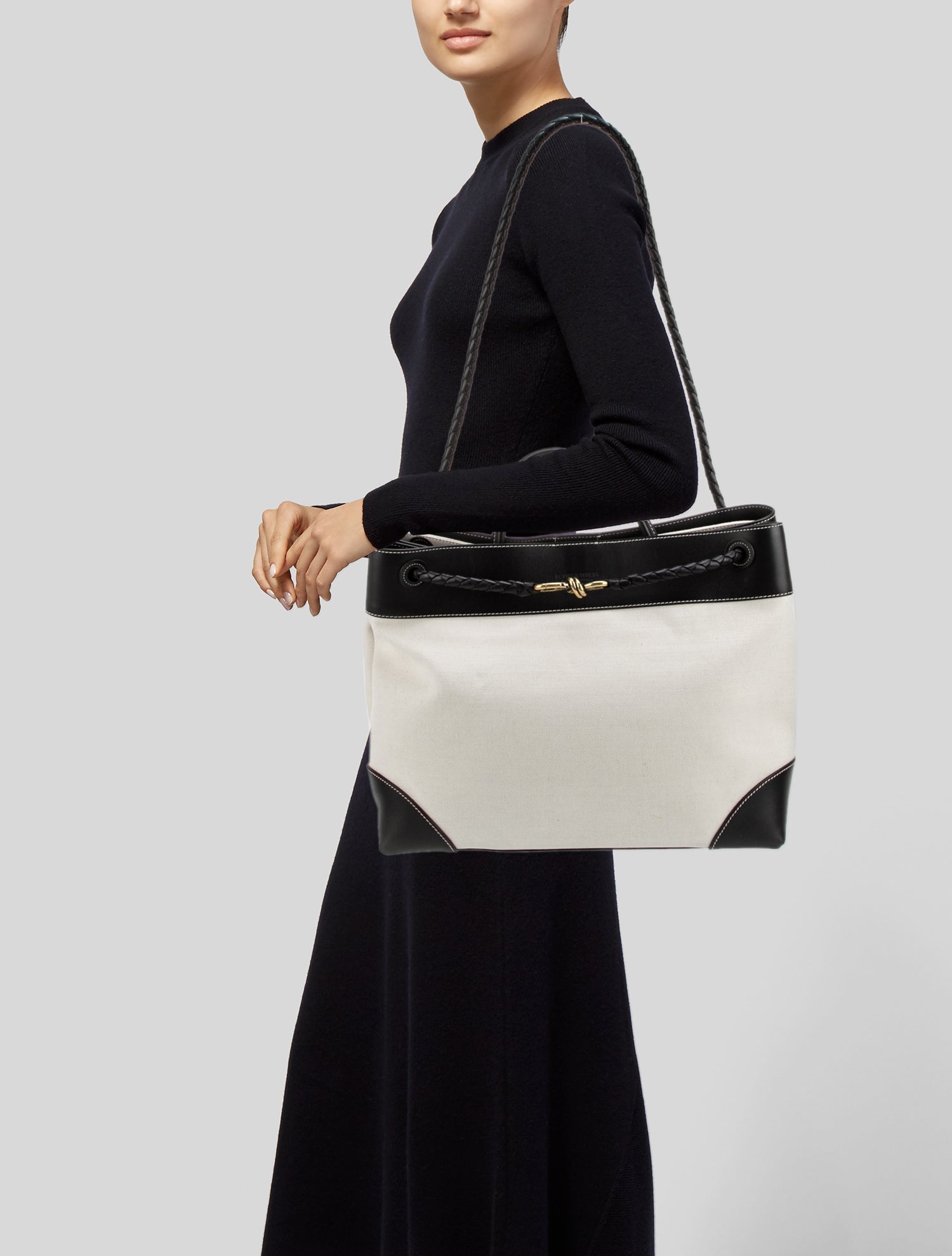 Bottega Veneta Canvas Andiamo Large