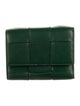 Bottega Veneta Tri Fold Compact Wallet Intrecciato Weave Trifold Wallet