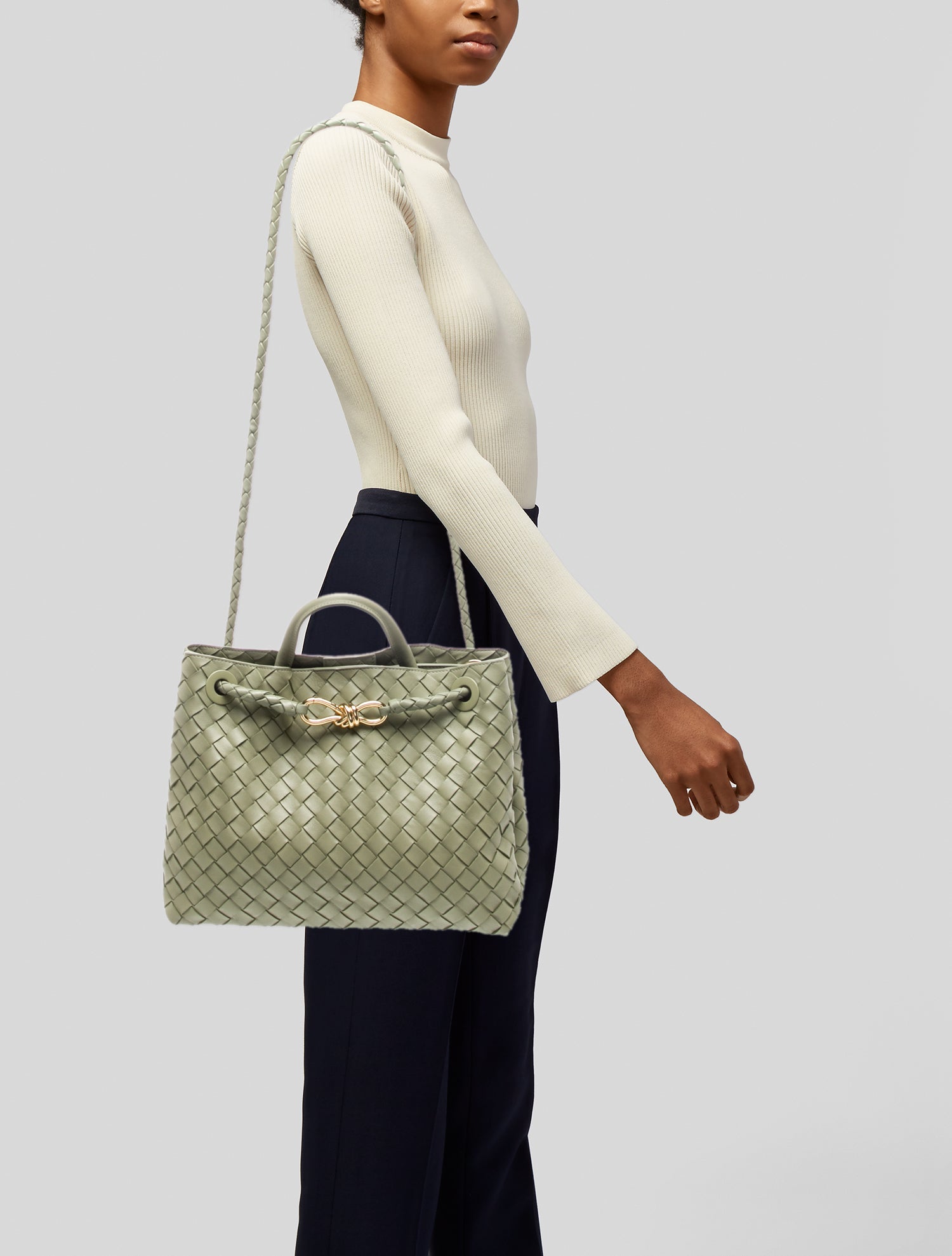 Bottega Veneta Intrecciato Small Andiamo bag Small