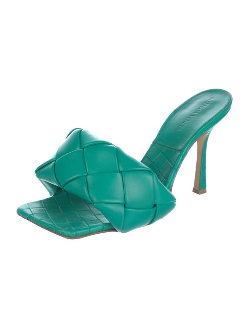 Bottega Veneta Intrecciato Weave Leather Slides