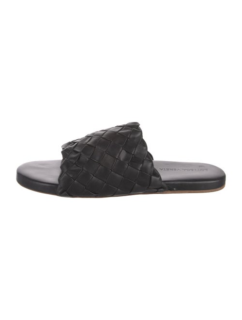 Bottega Veneta Intrecciato Weave Leather Slides