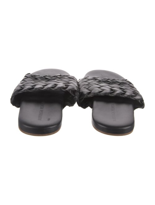 Bottega Veneta Intrecciato Weave Leather Slides
