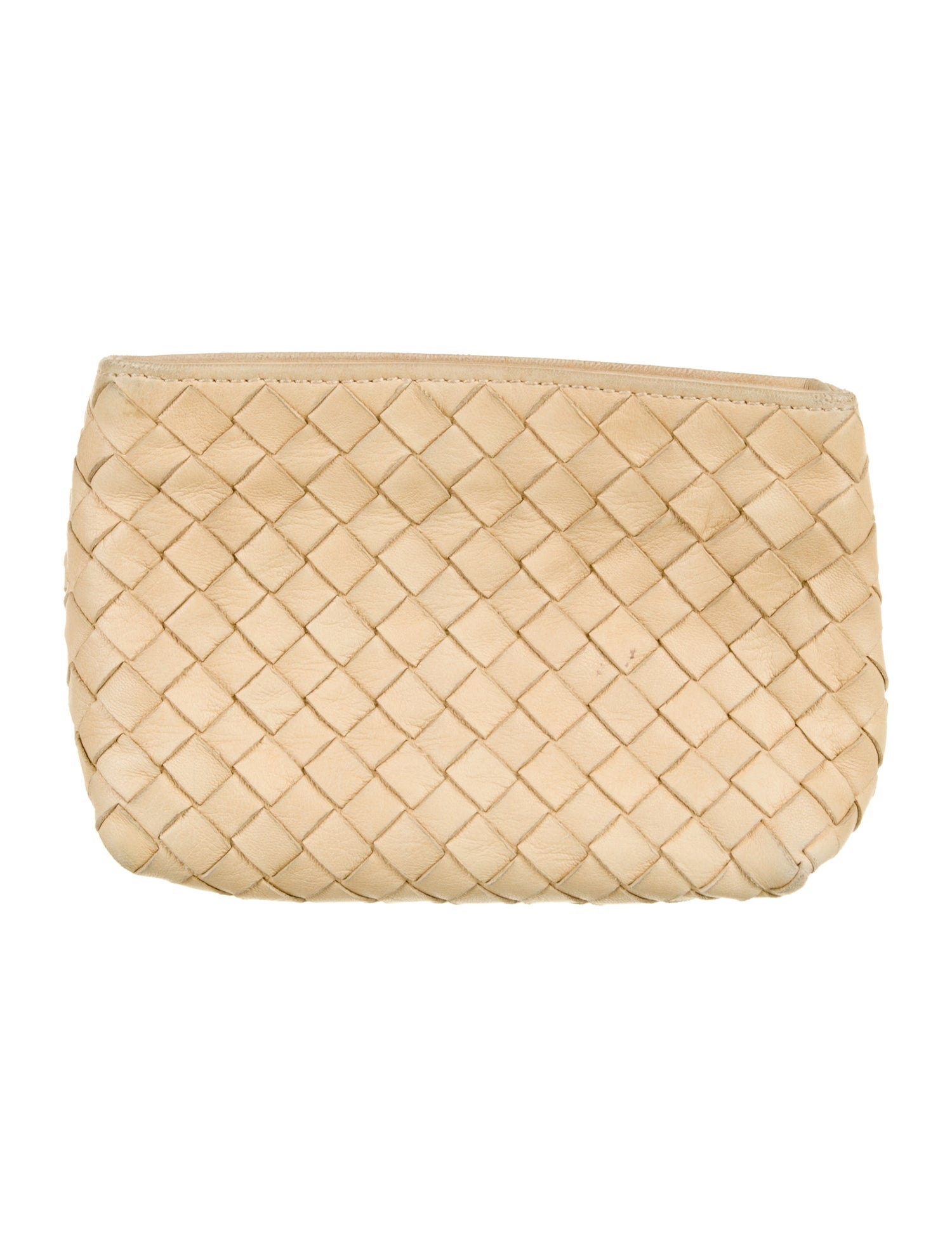 Bottega Veneta Leather Woven Cosmetic Bag