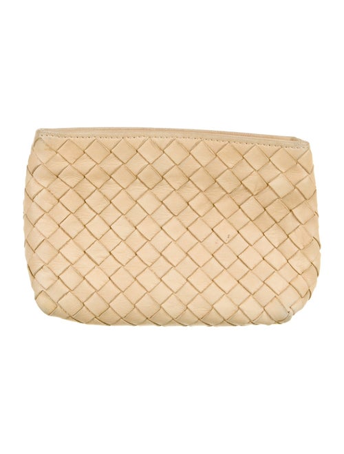 Bottega Veneta Leather Woven Cosmetic Bag