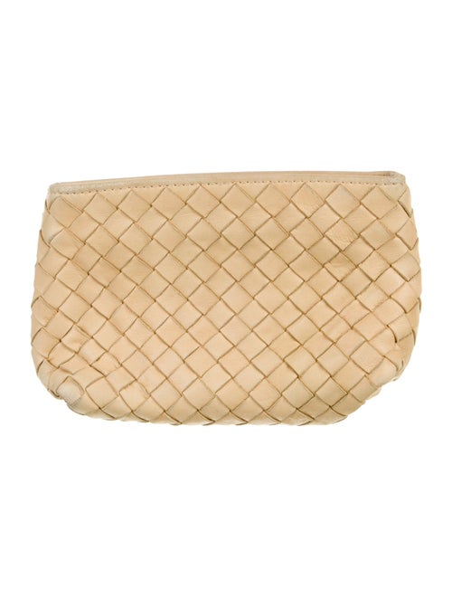Bottega Veneta Leather Woven Cosmetic Bag